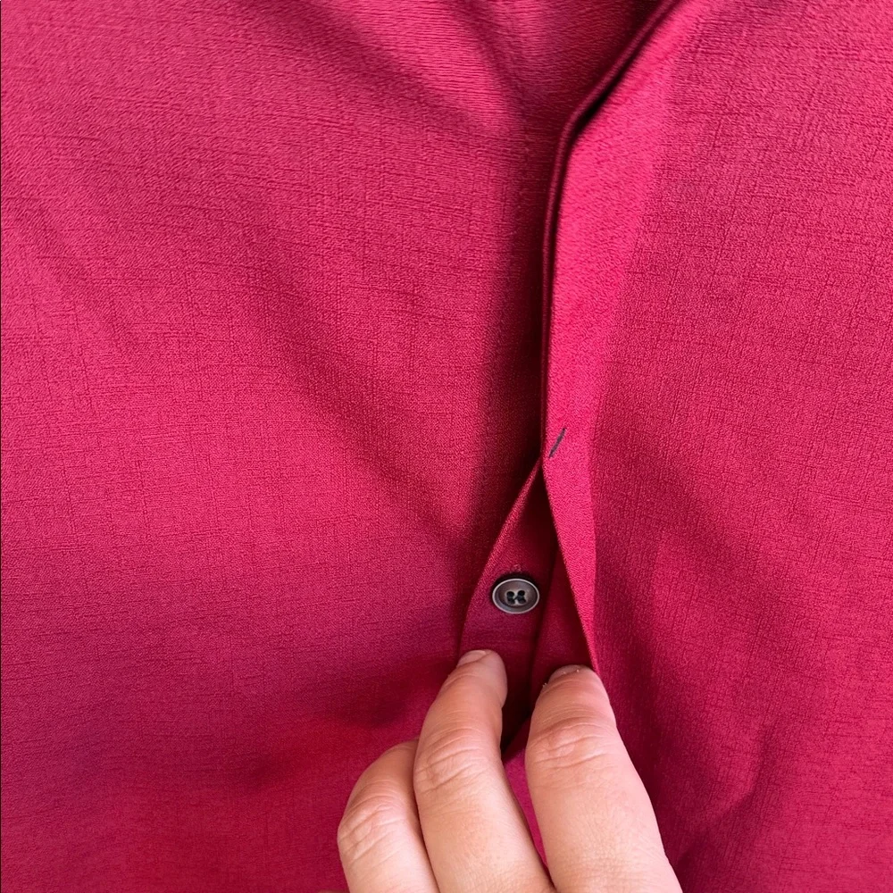 Classic Red Men's Dress Shirt - Picture 3 of 4
